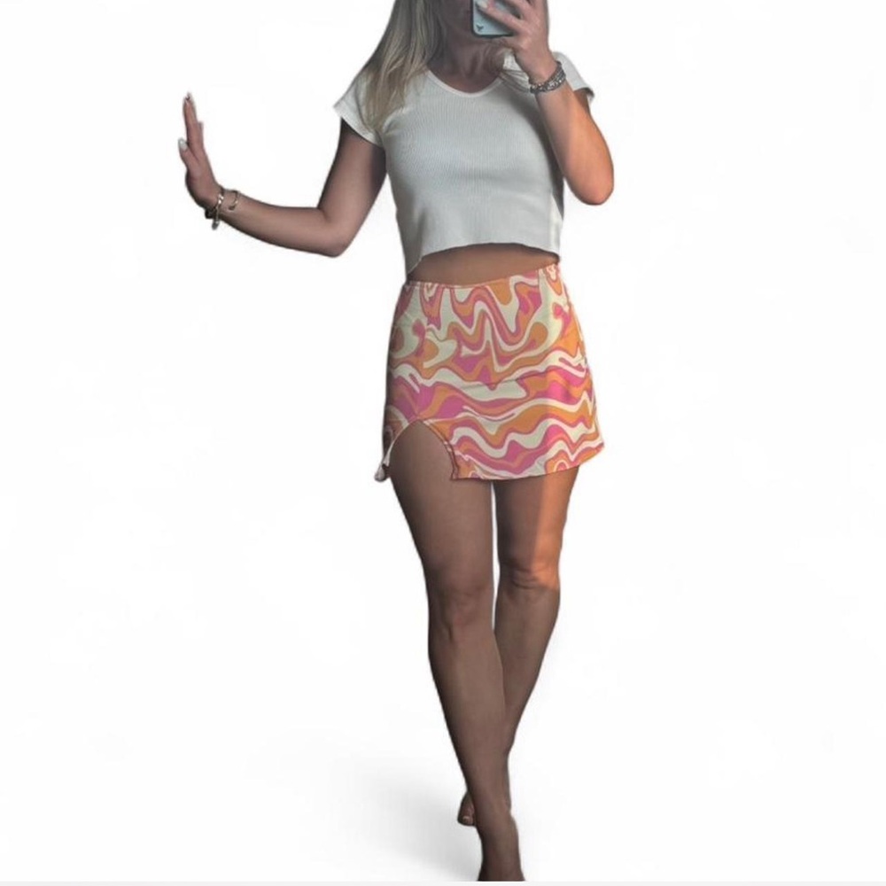 Aritzia Sunday’s Best Orange & Pink Skirt 🍊💕